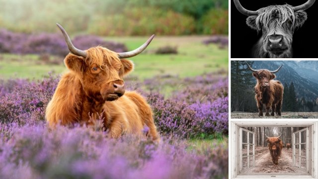 Tuinposter collecties Schotse hooglanders