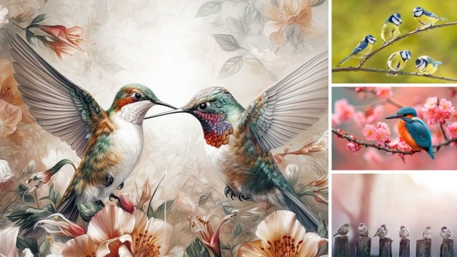 Tuinposter collecties Vogels