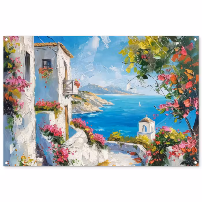 Tuinposter - Landschap - Bloemen - Natuur - Zomer